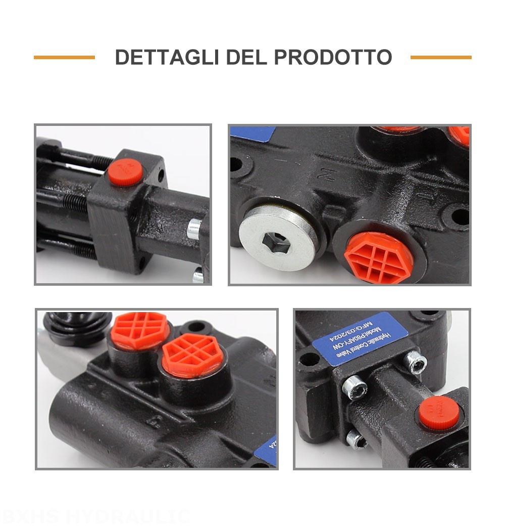 P80F-G34 Idraulico 1 Spool Valvola direzionale monoblocco