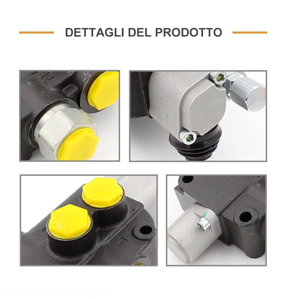 P80J Manuale 1 Spool Valvola direzionale monoblocco