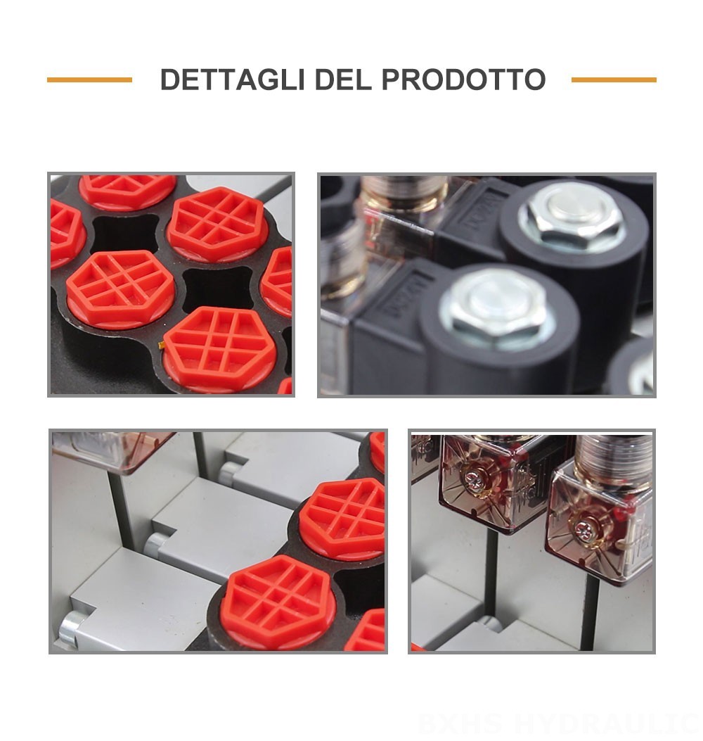 P80 Elettroidraulico 4 Spool Valvola direzionale monoblocco