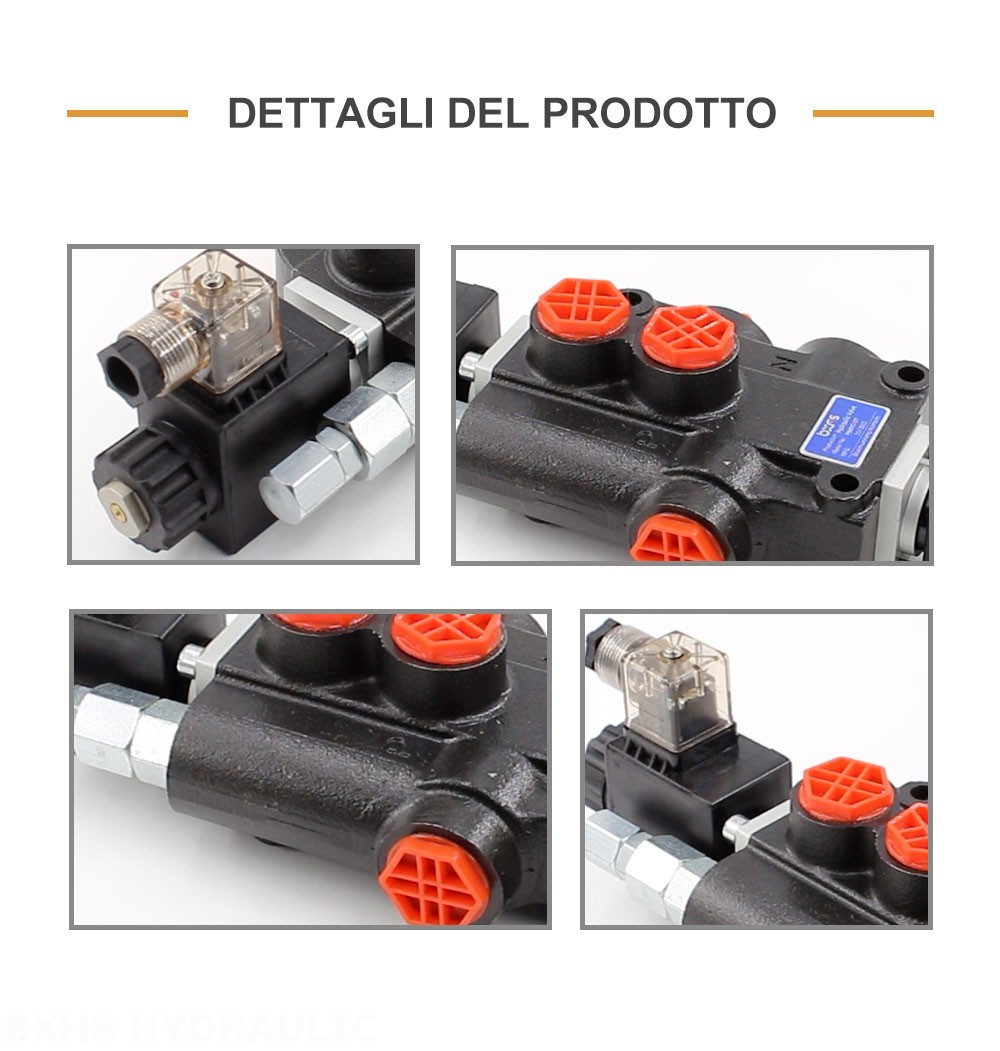 P80 Solenoide 1 Spool Valvola direzionale monoblocco