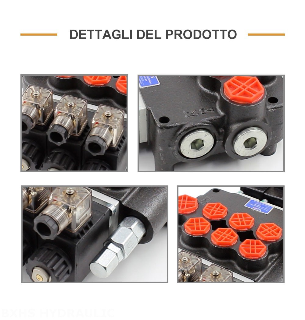 P80 Solenoide 3 Spool Valvola direzionale monoblocco