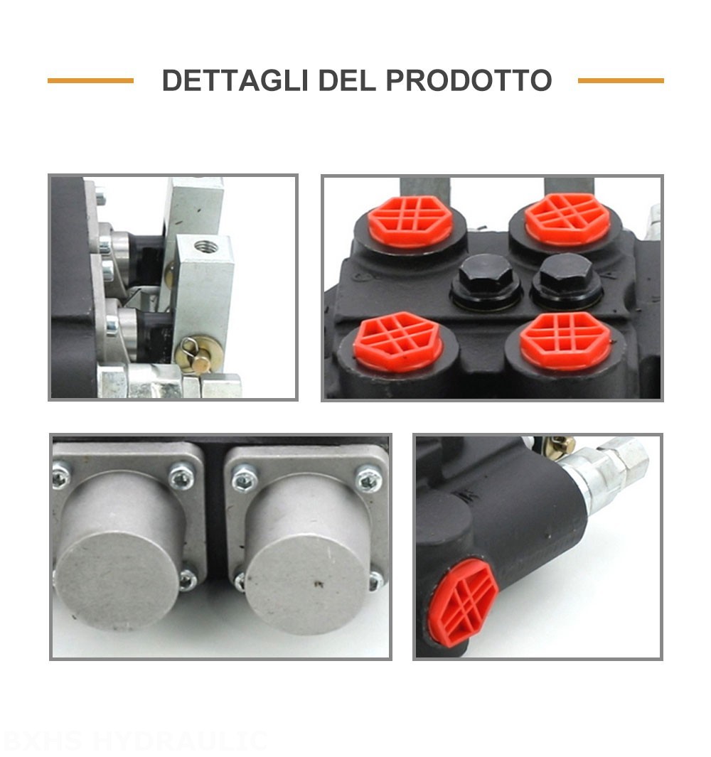 RD5200 Manuale 2 Spool Valvola di controllo idraulica