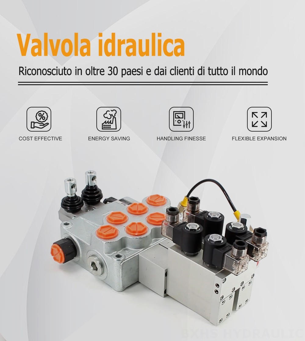 SD18 Elettrico 2 Spool Valvola direzionale monoblocco
