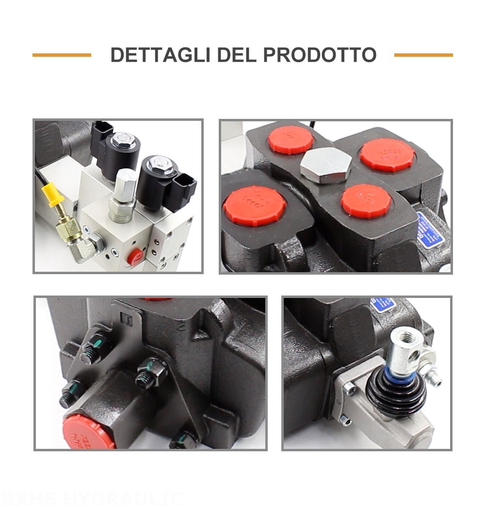 SD25 Elettroidraulico 1 Spool Valvola direzionale sezionale