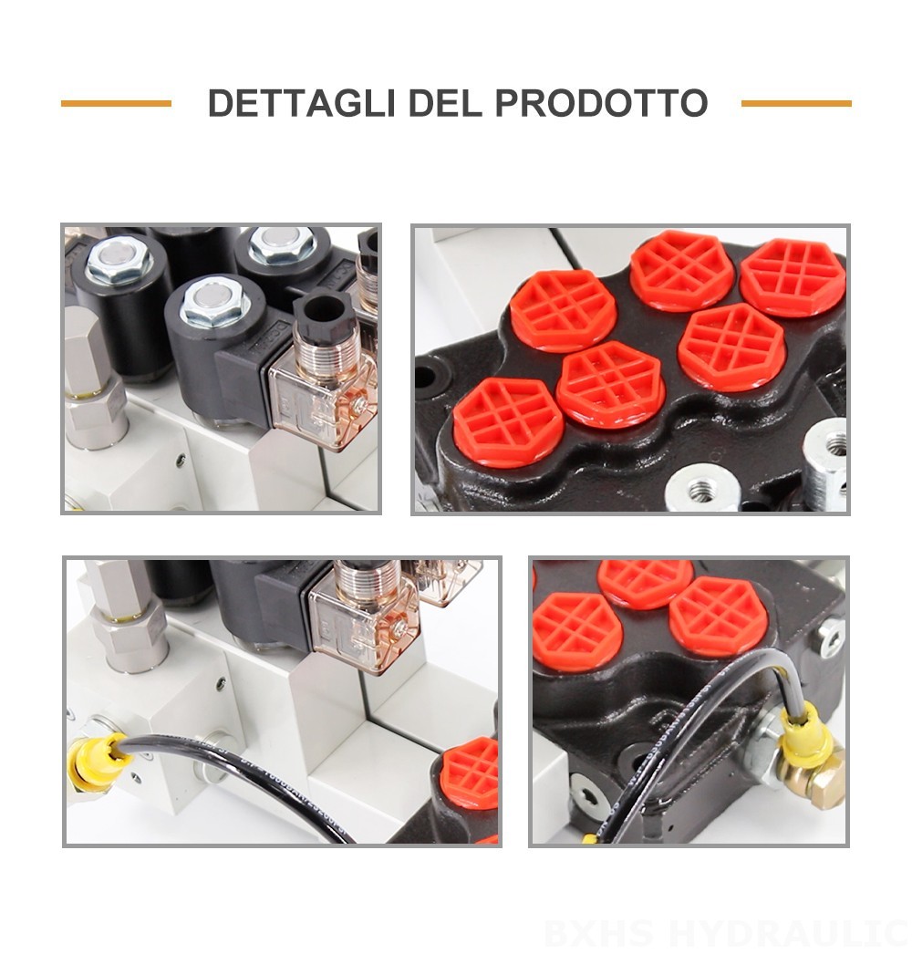 SD5 Elettroidraulico 2 Spool Valvola direzionale monoblocco