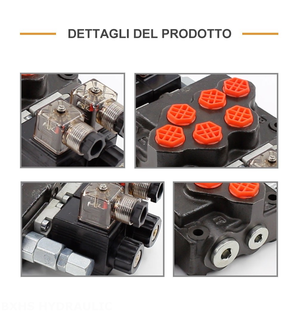 SD5 Solenoide 2 Spool Valvola direzionale monoblocco