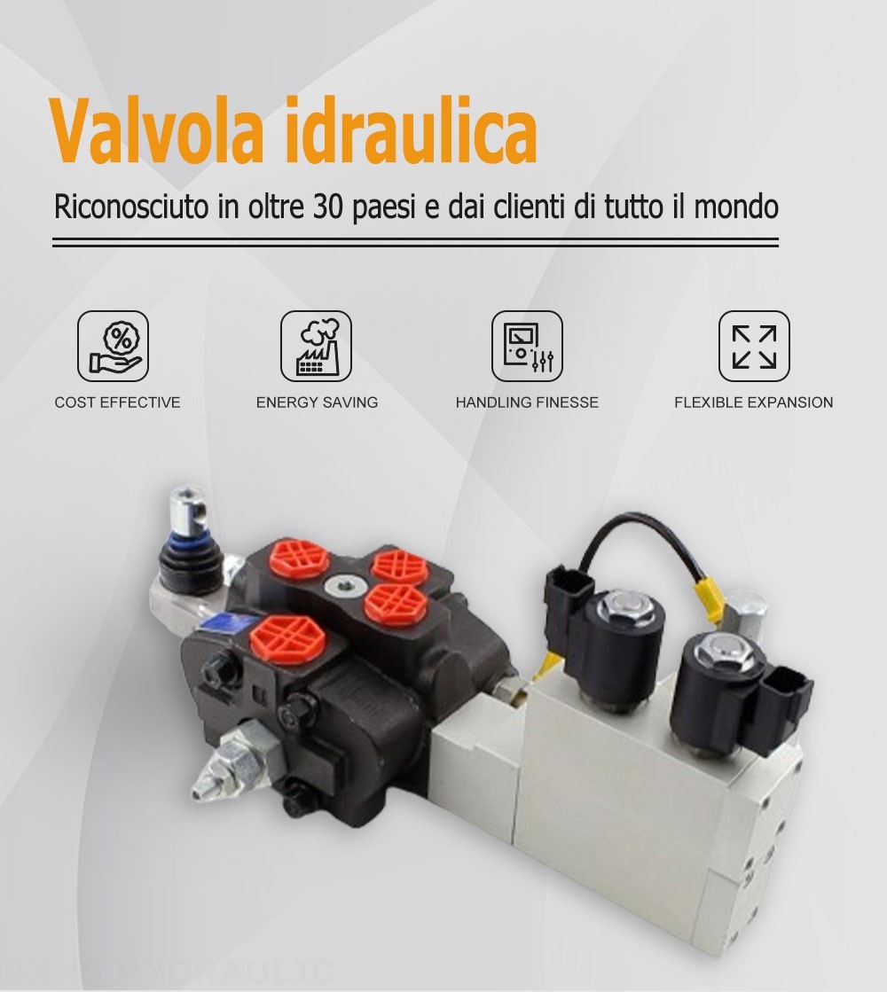 SD8 Elettroidraulico 1 Spool Valvola direzionale sezionale