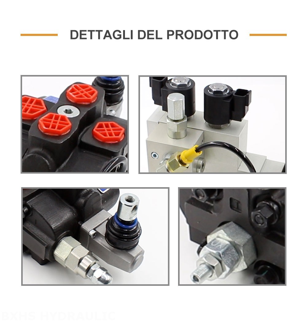 SD8 Elettroidraulico 1 Spool Valvola direzionale sezionale