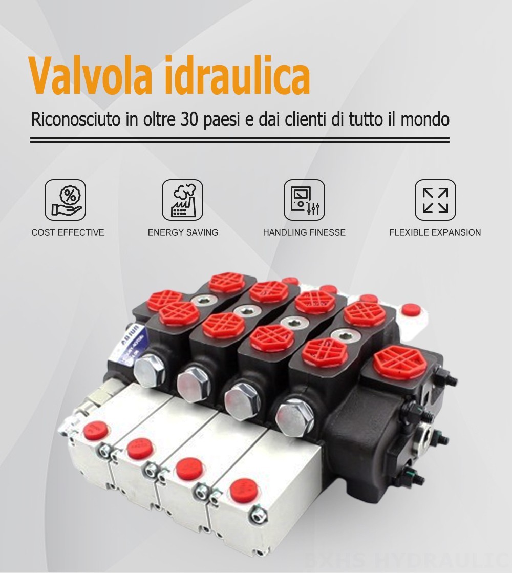 SD8 Idraulico 4 Spool Valvola direzionale sezionale