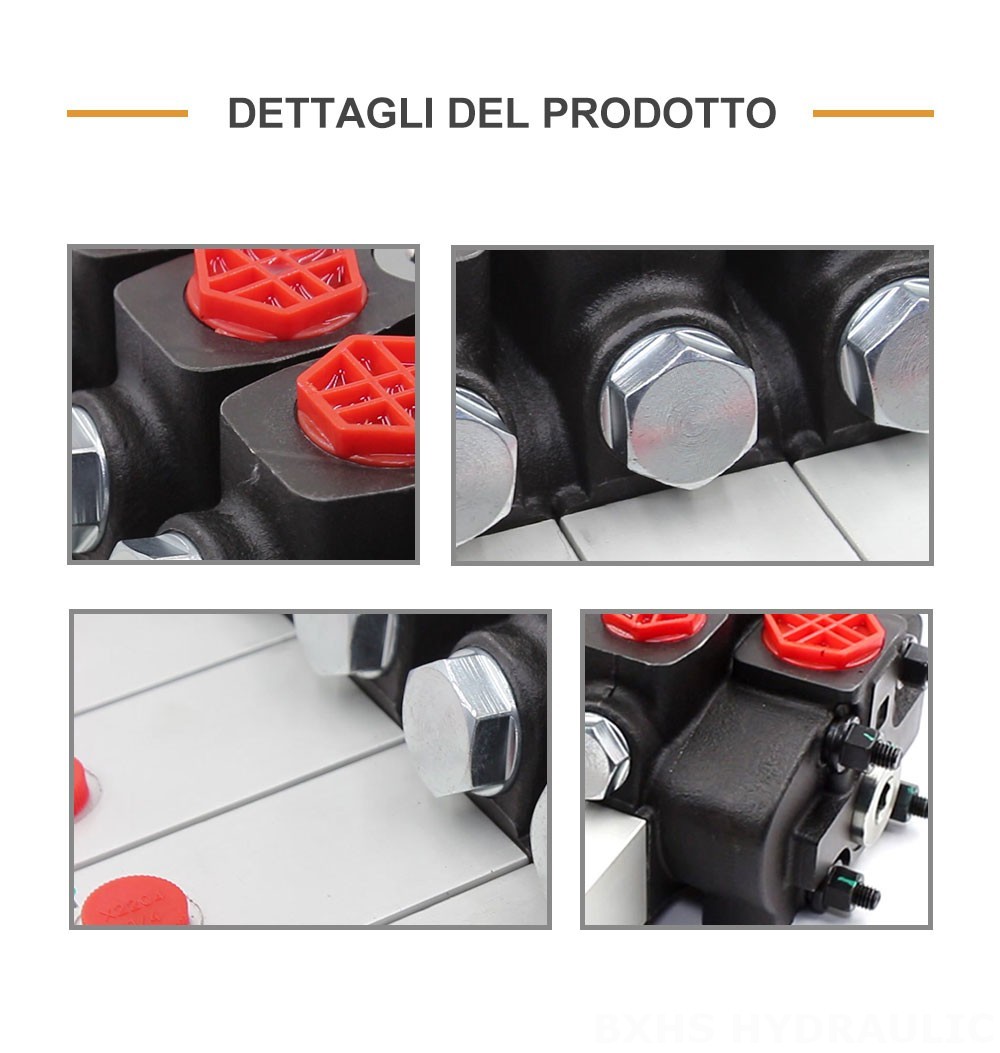SD8 Idraulico 4 Spool Valvola direzionale sezionale