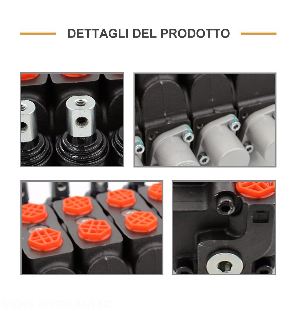 SD8 Manuale 9 Spool Valvola direzionale sezionale