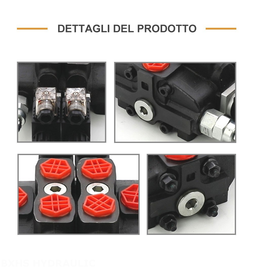 SD8 Solenoide 2 Spool Valvola direzionale sezionale