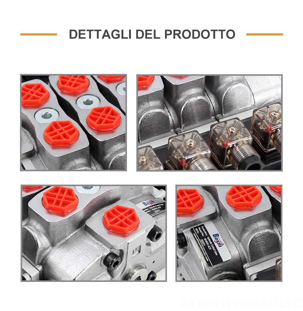 SD8 Solenoide 4 Spool Valvola direzionale sezionale