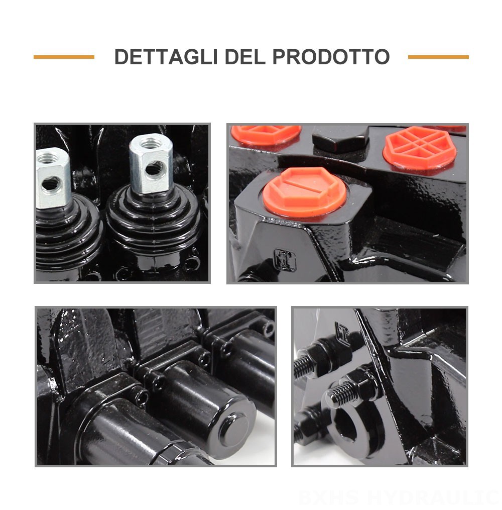 SDS180 Idraulico e Manuale 3 Spool Valvola direzionale sezionale