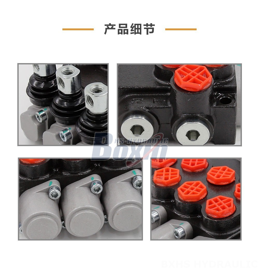 Monoblock Directional Valve Manufacturer | P40-G38-G12-OT-OT-OT 3-Spool Valve