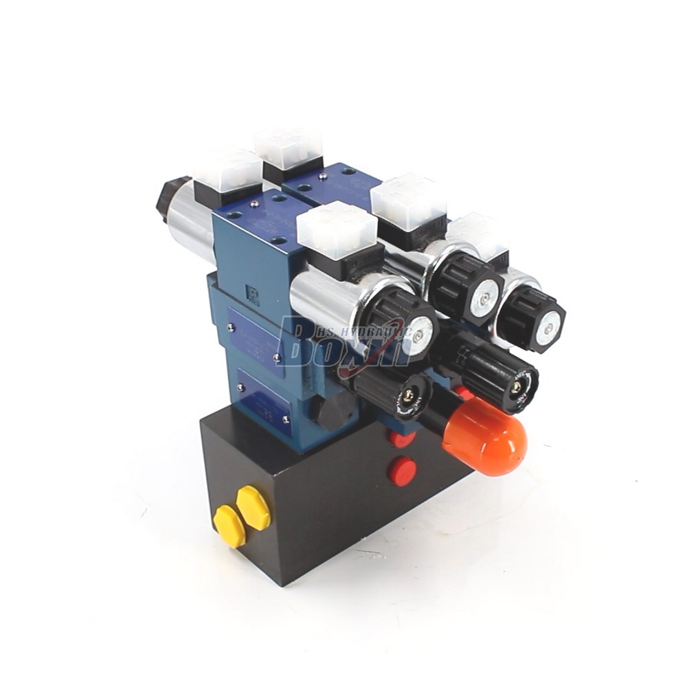 Industrial Grade HSBS06 Solenoid 3 Spool Control Valve Unit main image