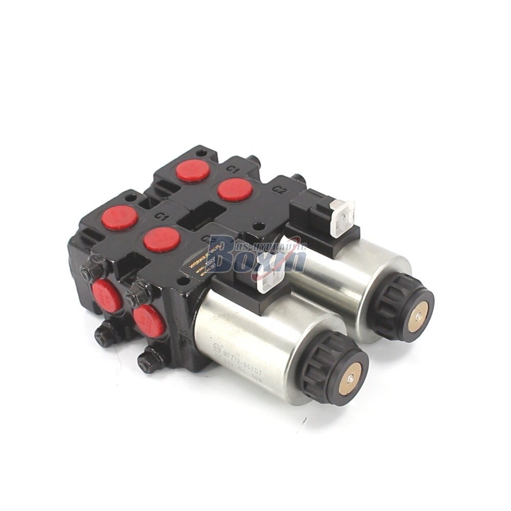OEM/ODM Customized HSV09 Solenoid 2 Spool Flow Diverter Valve Service main image