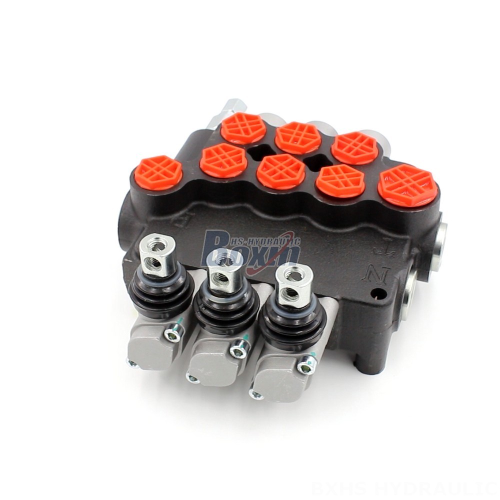 P80-G12-G34-OT Manual 3 Spool Monoblock Directional Valve | Manufacturer & Global Supplier main image