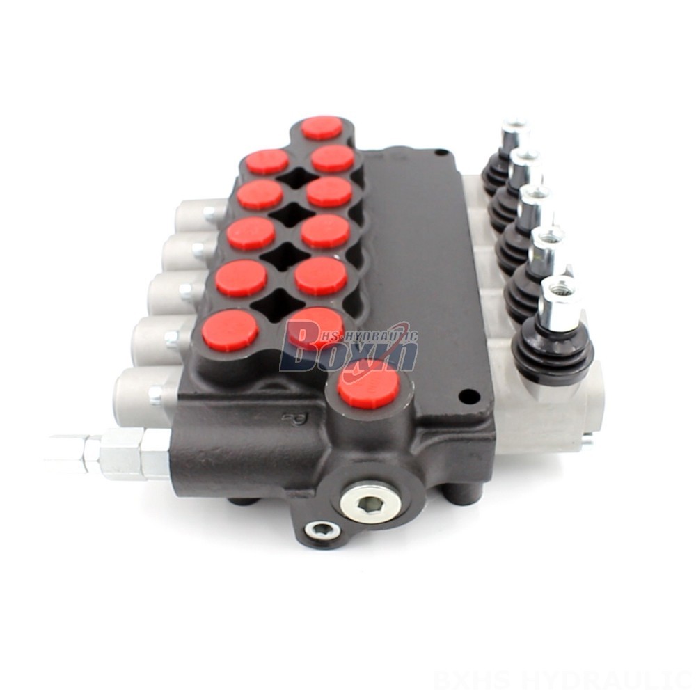 P80-U116-U78-OT Manual 5 Spool Monoblock Directional Valve | Value-added Distributor main image