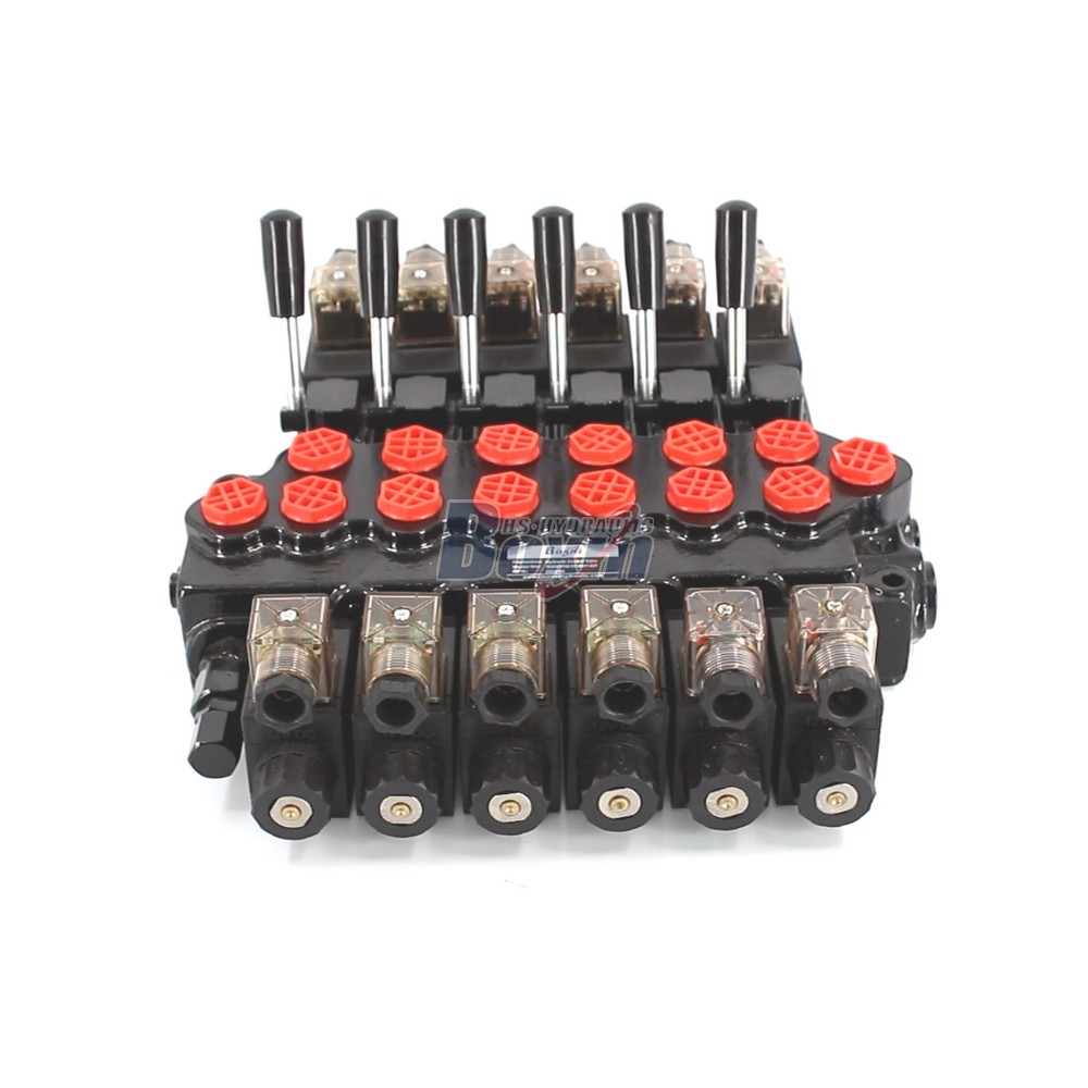 OEM/ODM and Custom Label SD5-PG2 Solenoid 6 Spool Monoblock Directional Valve main image