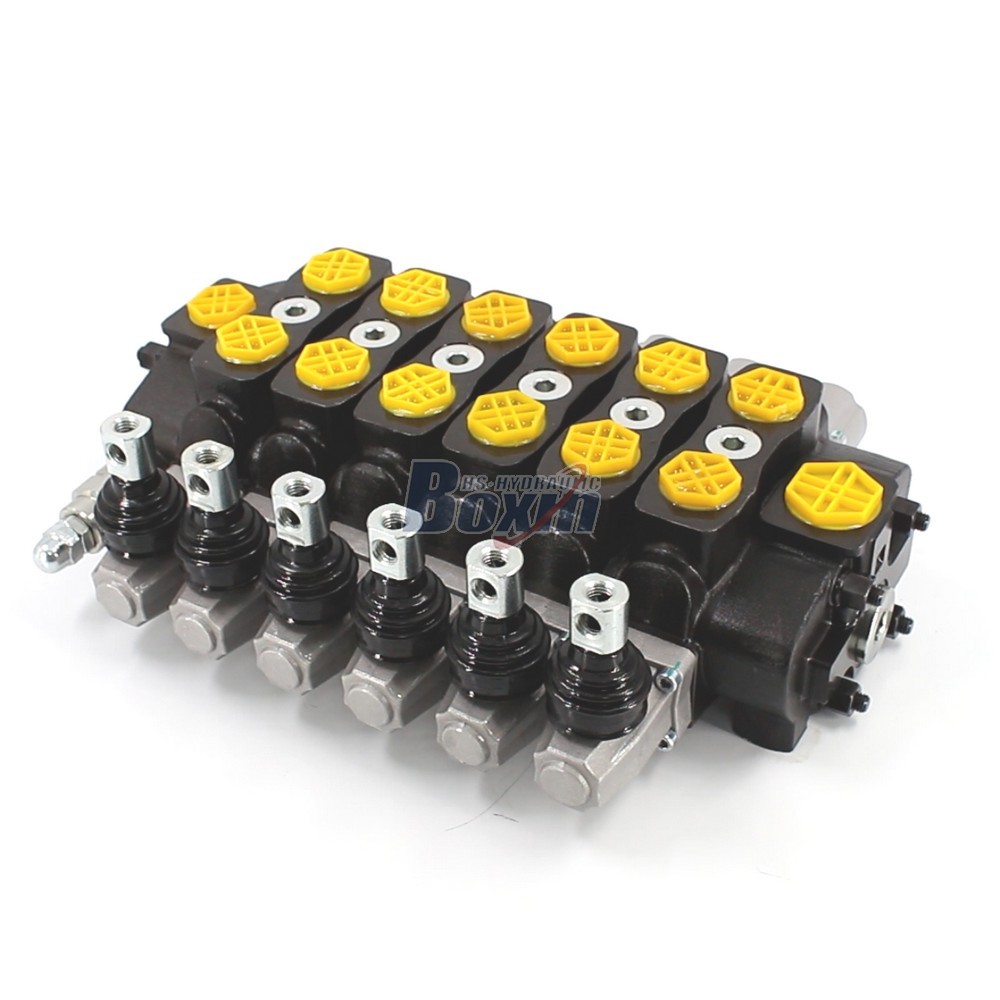 Manufacturer Price SD8 6 Spool Hydraulic Sectional Valve main image